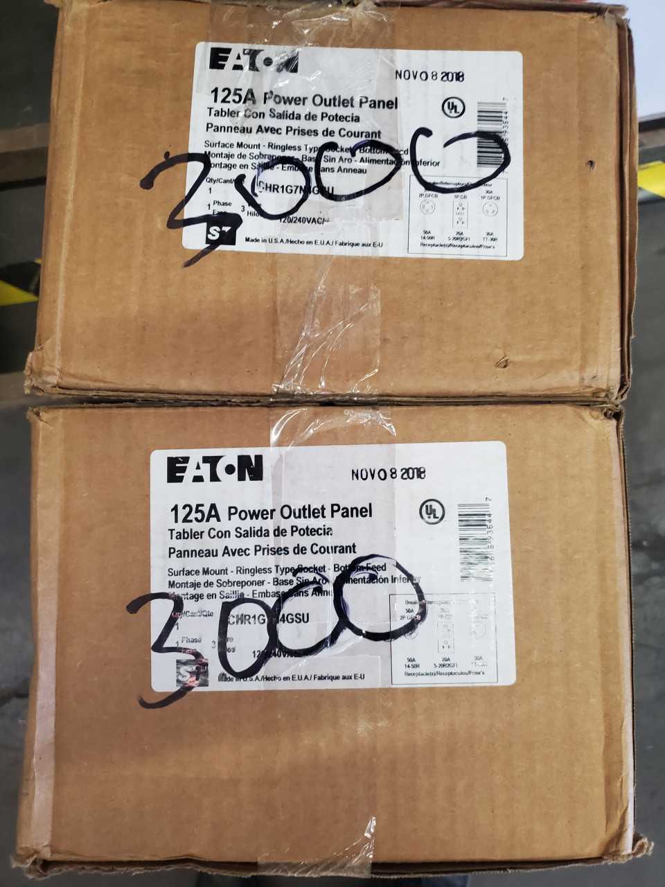 (2) Eaton CHR1G7N4GSU Meter Panel 14-50R - ELECTRICAL COMPONENTS (2) Eaton CHR1G7N4GSU Meter Panel 14-50R - ELECTRICAL COMPONENTS