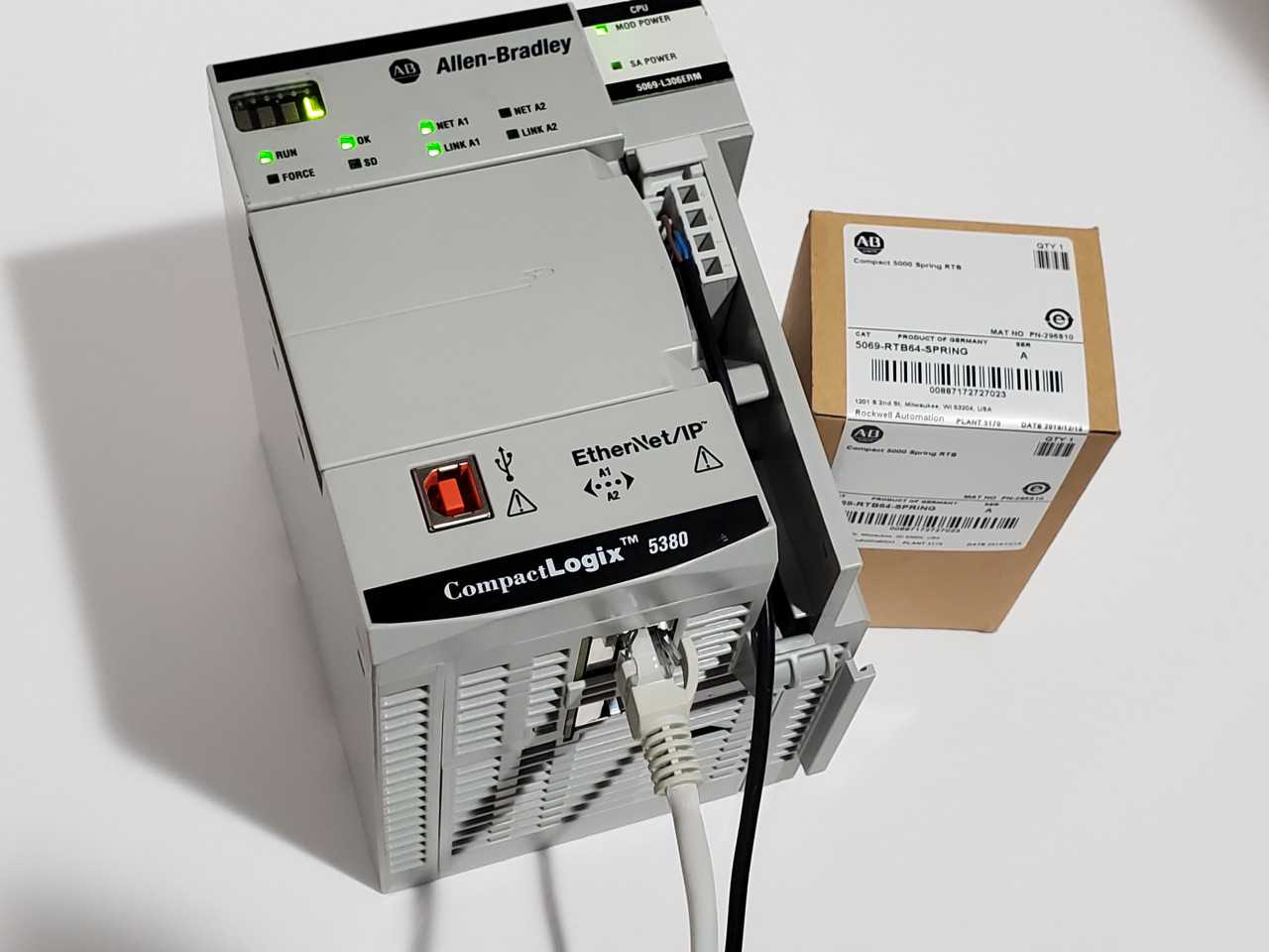 Allen Bradley CompactLogix 5069-L306ERM Plus Brand new 5069-RTB64 Spring - AUTOMATION & CONTROLS