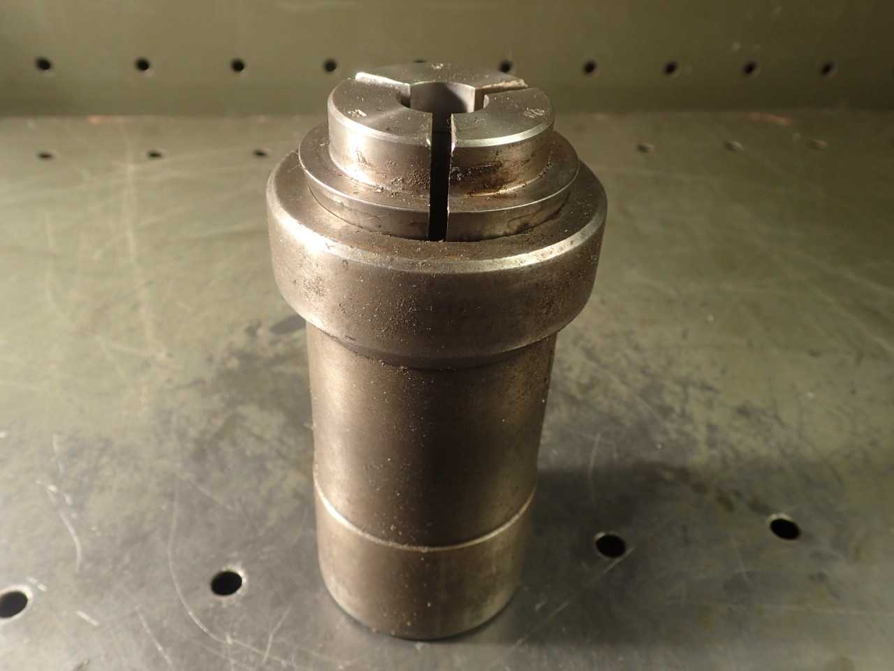 Brown & Sharpe #22 Collet Chuck Sleeve 2-1/2" Nose OD 4.255" Long 2-1/8" Tail OD - MACHINING ACCESSORIES & TOOLING