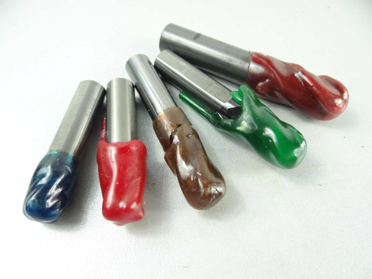 Lot of 5 Freshly Sharpened Assorted Solid Carbide End Mills - MACHINING ACCESSORIES & TOOLING