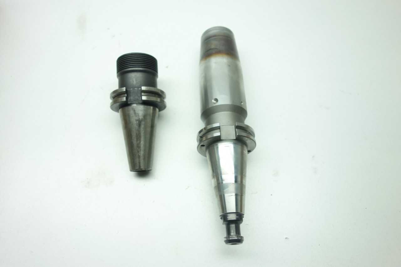 LOT OF ASSORTED CAT40 TOOL HOLDERS - PARLEC, LYNDEX - ELECTRIC POWER TOOLS