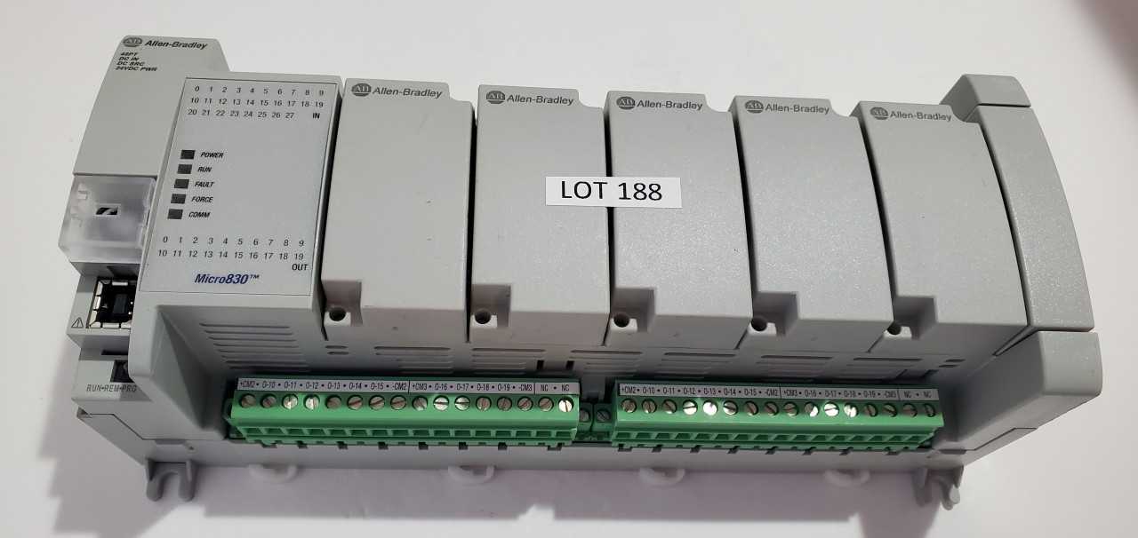 Allen Bradley Micro 830  2080-LC30-48QBB PLC - AUTOMATION & CONTROLS