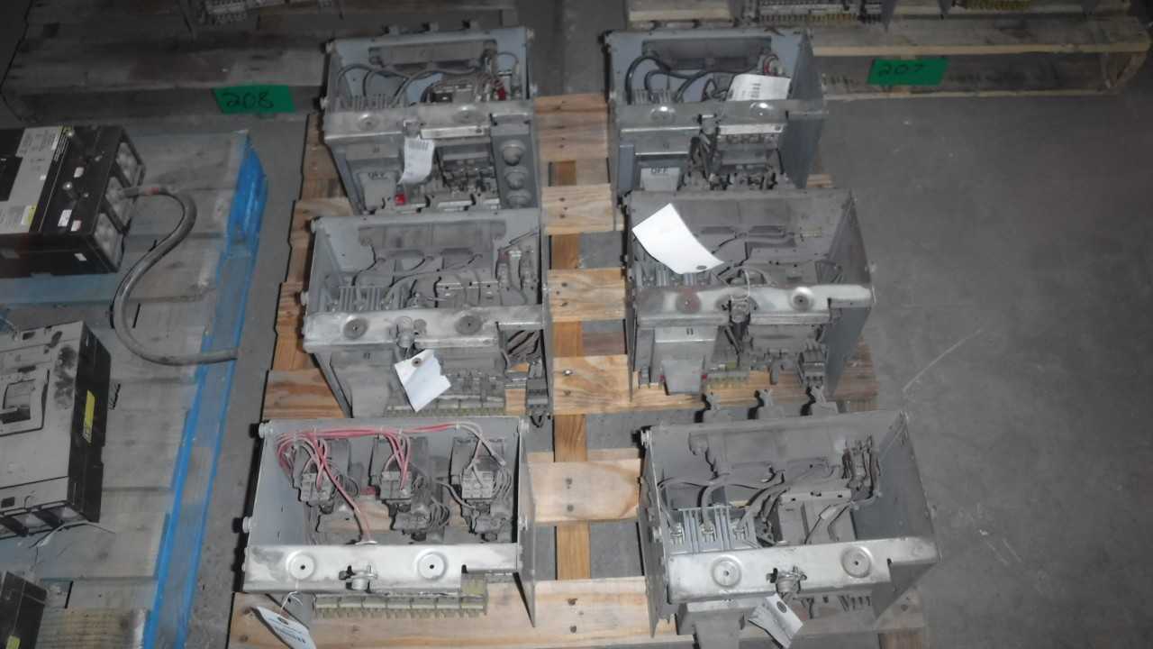Lot of Six 10 HP West Size 1 MCC Buckets Type W - MOTOR CONTROL CENTERS