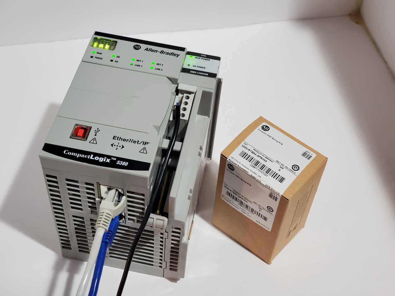 Allen Bradley CompactLogix 5069-L340ERM Plus Brand new 5069-RTB64 Spring - AUTOMATION & CONTROLS Allen Bradley CompactLogix 5069-L340ERM Plus Brand new 5069-RTB64 Spring - AUTOMATION & CONTROLS