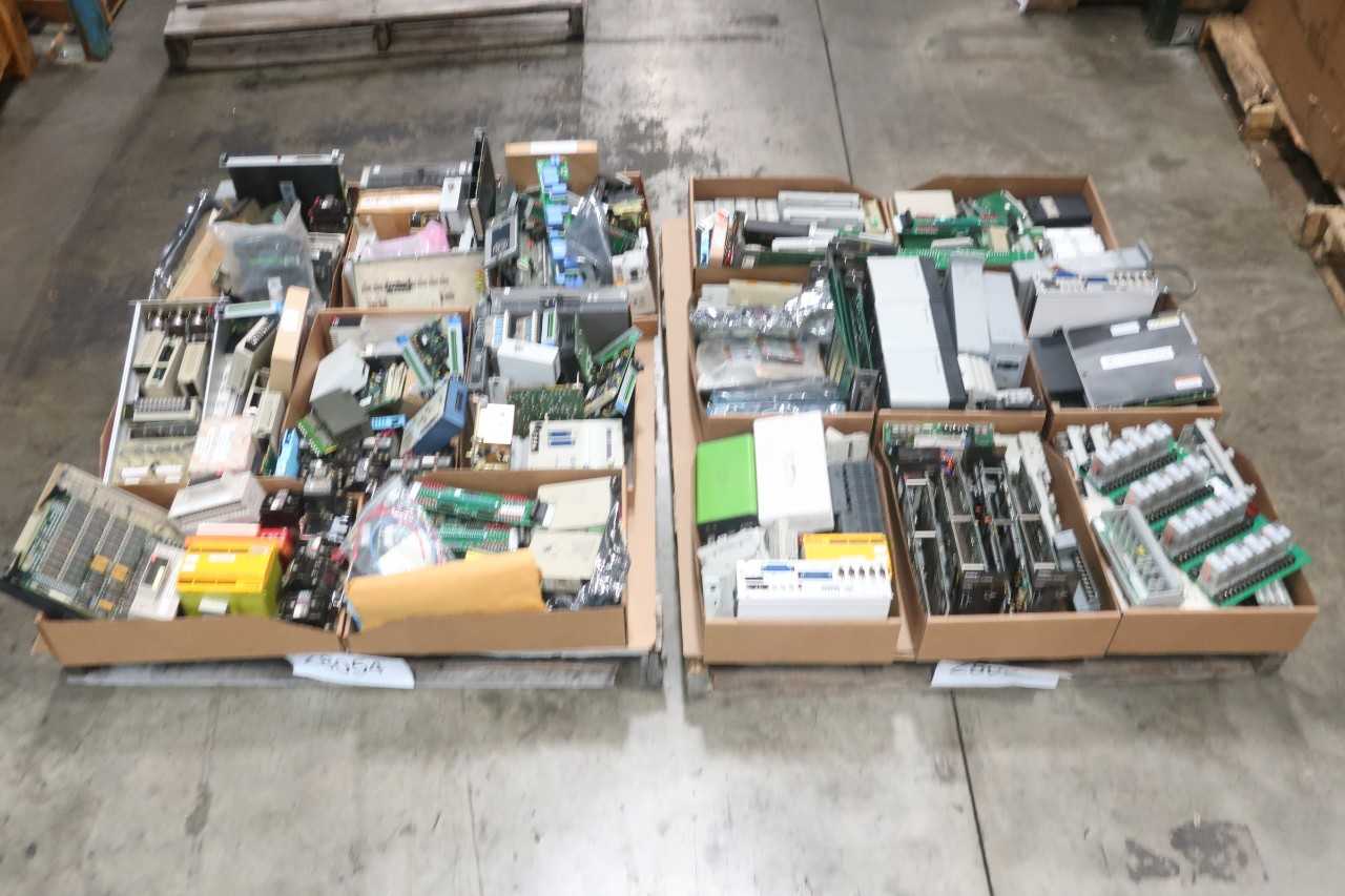 2 PALLETS OF ASSORTED ELECTRICAL CONTROLS, PCB, CIRCUIT BOARDS - AUTOMATION & CONTROLS