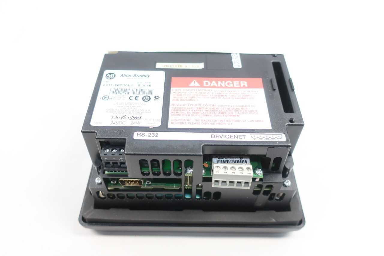 ALLEN BRADLEY 2711-T6C10L1 SER B OPERATOR INTERFACE PANEL - AUTOMATION & CONTROLS