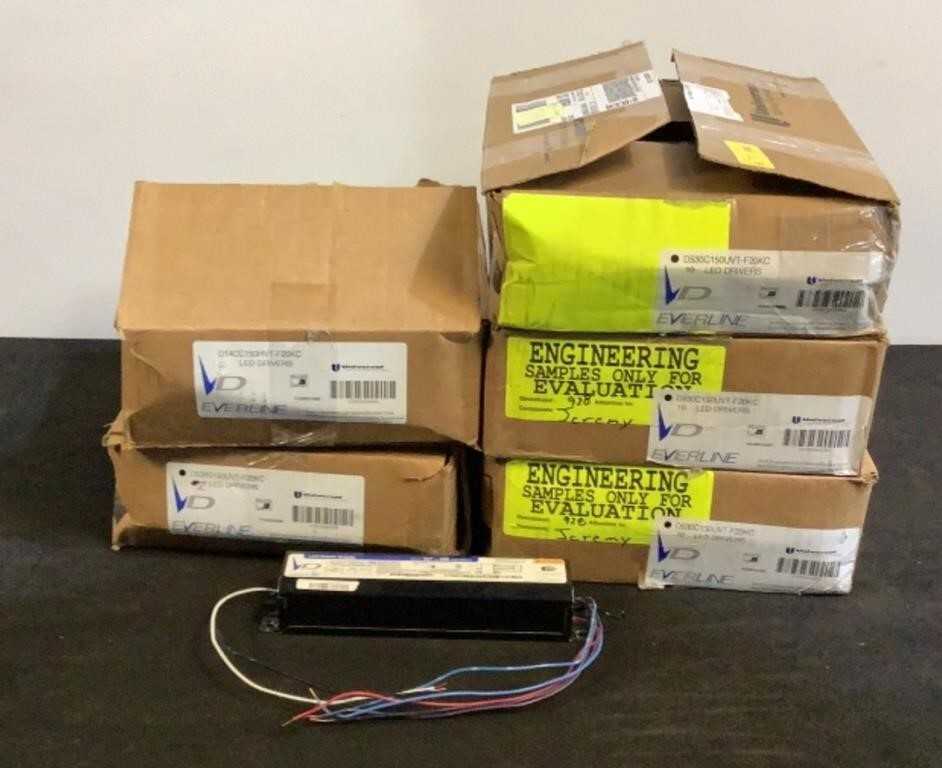 (Approximately 40) Everline Assorted LED Drivers D14CC150HVT-F, D530C150UVT-F20KC - LIGHTING (Approximately 40) Everline Assorted LED Drivers D14CC150HVT-F, D530C150UVT-F20KC - LIGHTING