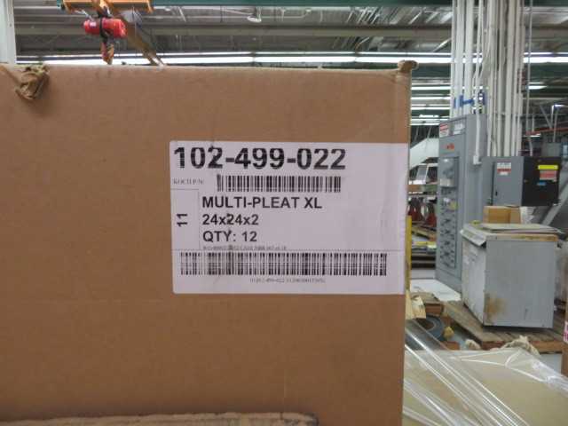 Koch Multi Pleat XL 24 X 24 X 2 Filters, NEW pallet (lot) - MISCELLANEOUS