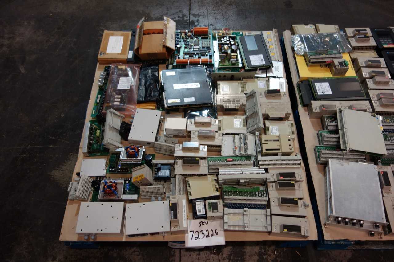 2 PALLETS OF ASSORTED ELECTRICAL PCB BOARDS, DIGITAL UNITS, POWER MODULES - ELECTRICAL COMPONENTS