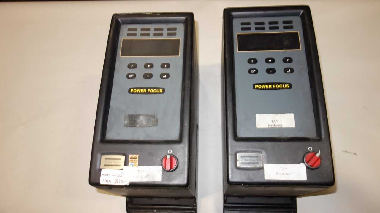 LOT OF 2  ATLAS COPCO PF4000-C-DN-HW TENSOR NUTRUNNER CONTROLLERS 8433 6140 05 - AUTOMATION & CONTROLS