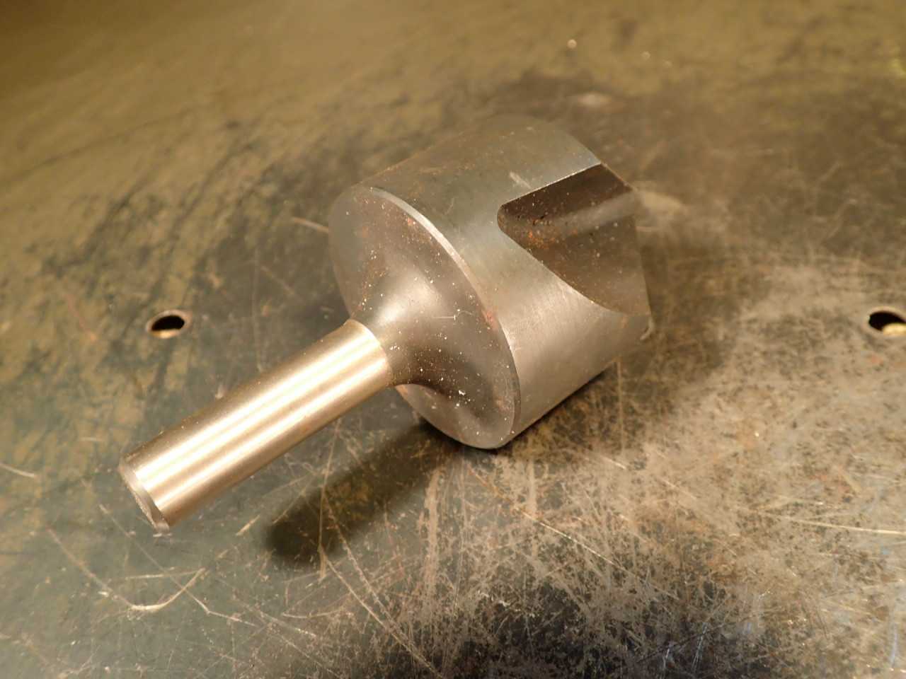 Cleveland Twist Drill 2" 90-Degree 3-Flute Countersink Chamfer Cutter 1/2" Shank - HOLEMAKING TOOLS