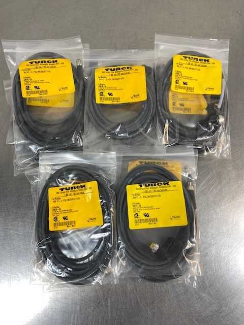 Lot of 25 TURCK WK4T-3-PSG3M/S90/S771/SV ID# U0919-09 MOLDED CORDSET - New Open Box Item - ELECTRICAL COMPONENTS Lot of 25 TURCK WK4T-3-PSG3M/S90/S771/SV ID# U0919-09 MOLDED CORDSET - New Open Box Item - ELECTRICAL COMPONENTS