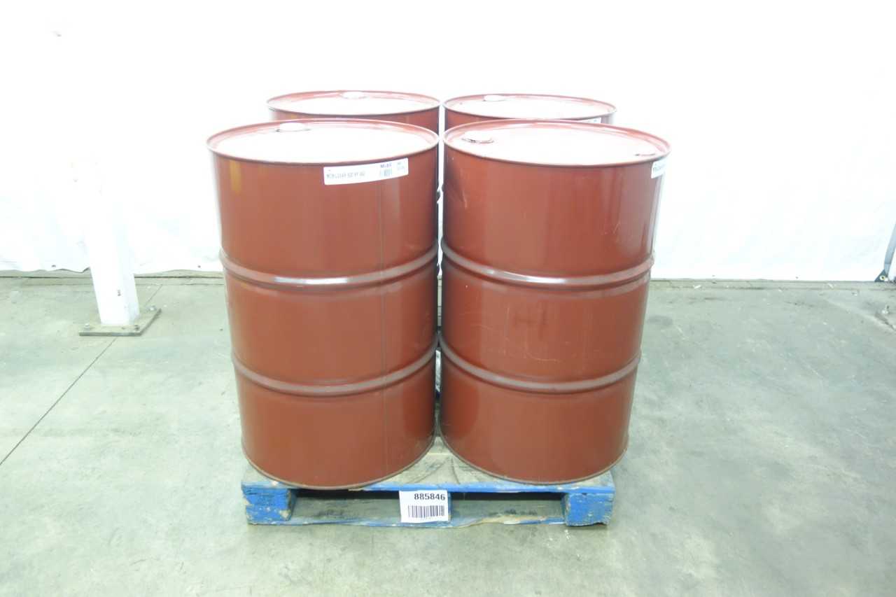 LOT OF 4 FULL 55 GALLON DRUMS OF MOBILGEAR 600 XP 460 PREMIUM INDUSTRIAL GEAR OIL - GEAR REDUCERS