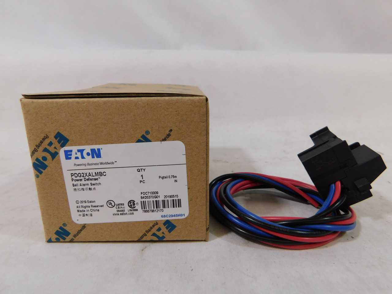 (51) Eaton PDG2XALMBC MCCB Accy Bell Alarm Switch 600VAC - ELECTRICAL COMPONENTS
