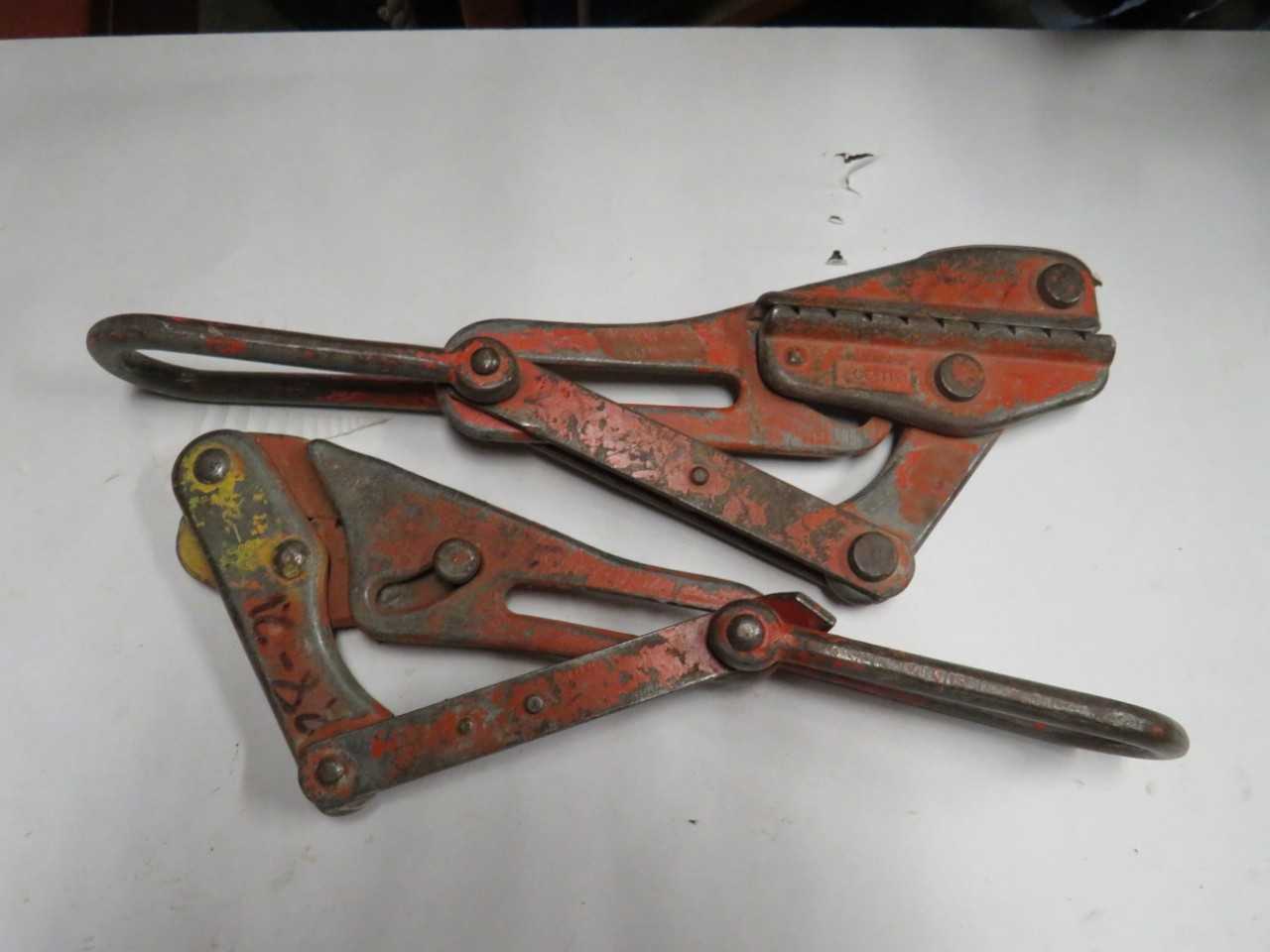 LOT OF 2 KLEIN 1611-20 1611-30 2250 LBS MAX LOAD BULLDOG WIRE PULLING GRIP - ELECTRIC POWER TOOLS