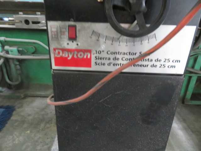 Dayton 10" Contractor Table Saw - MISCELLANEOUS