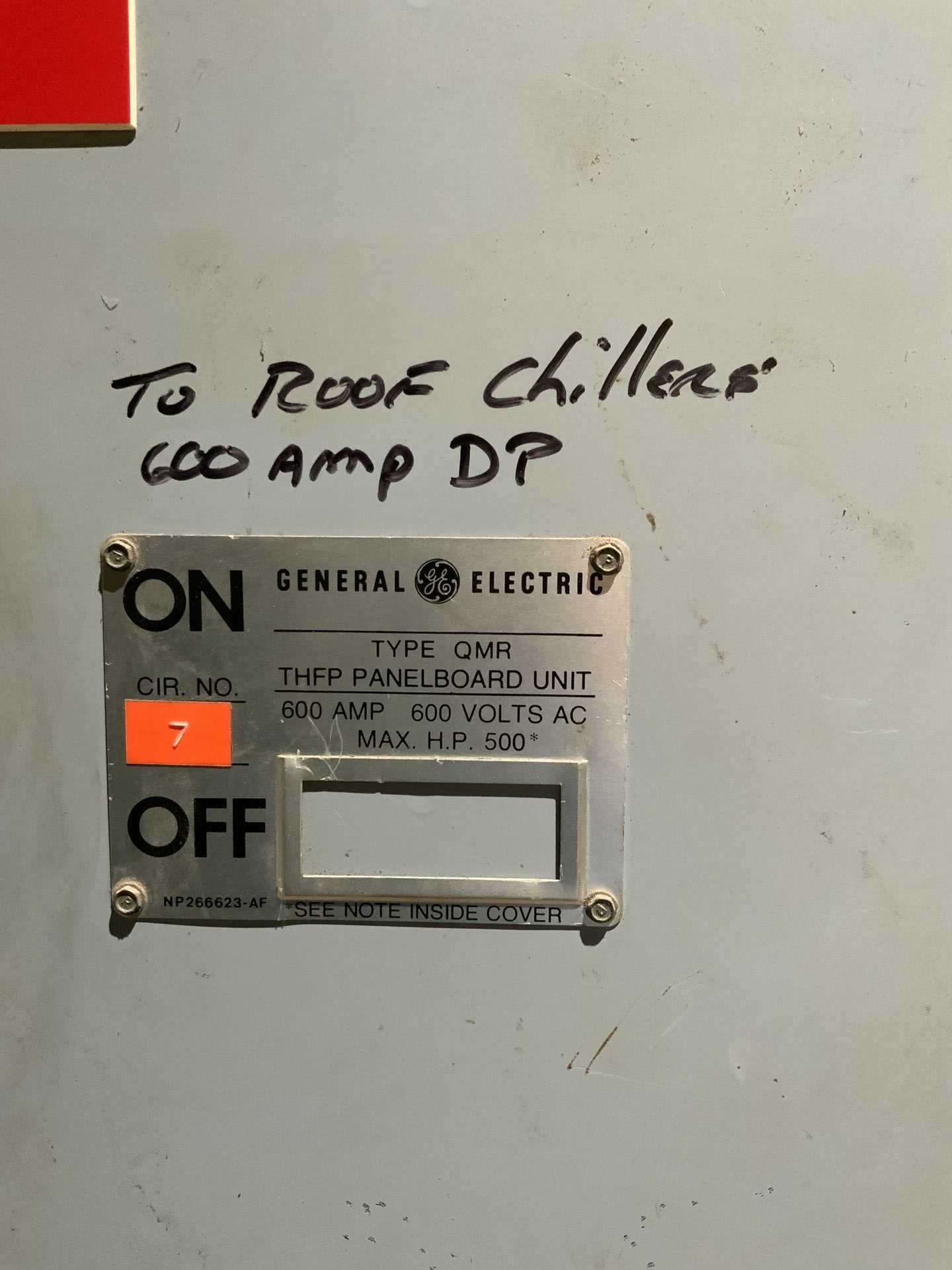 LOW VOLTAGE SWITCHGEAR, CONTENTS OF ELECTRICAL ROOM - SWITCHGEAR
