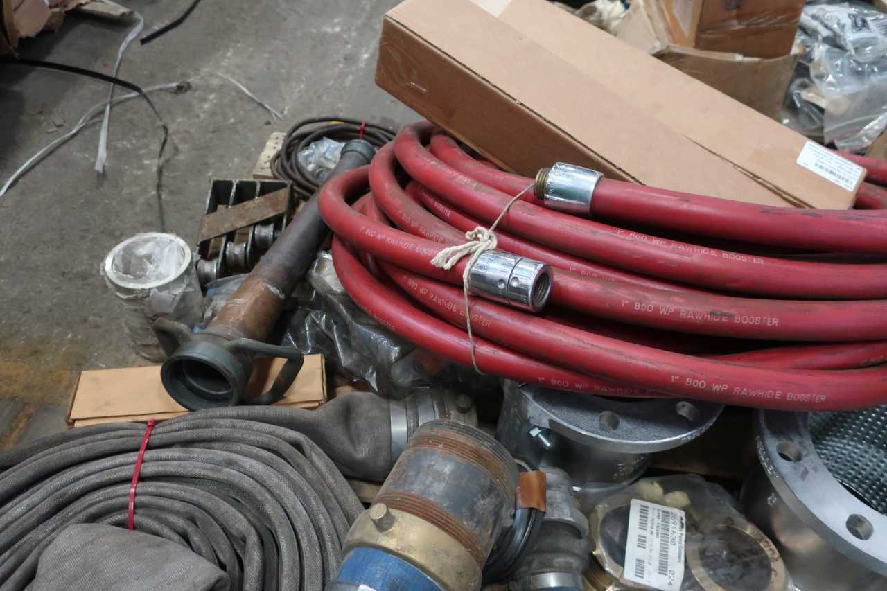 3 PALLETS OF ASSORTED POWER TRANSMISSION HOSES BELTS SPRINGS BITS SHEEVES SEALS - POWER TRANSMISSION