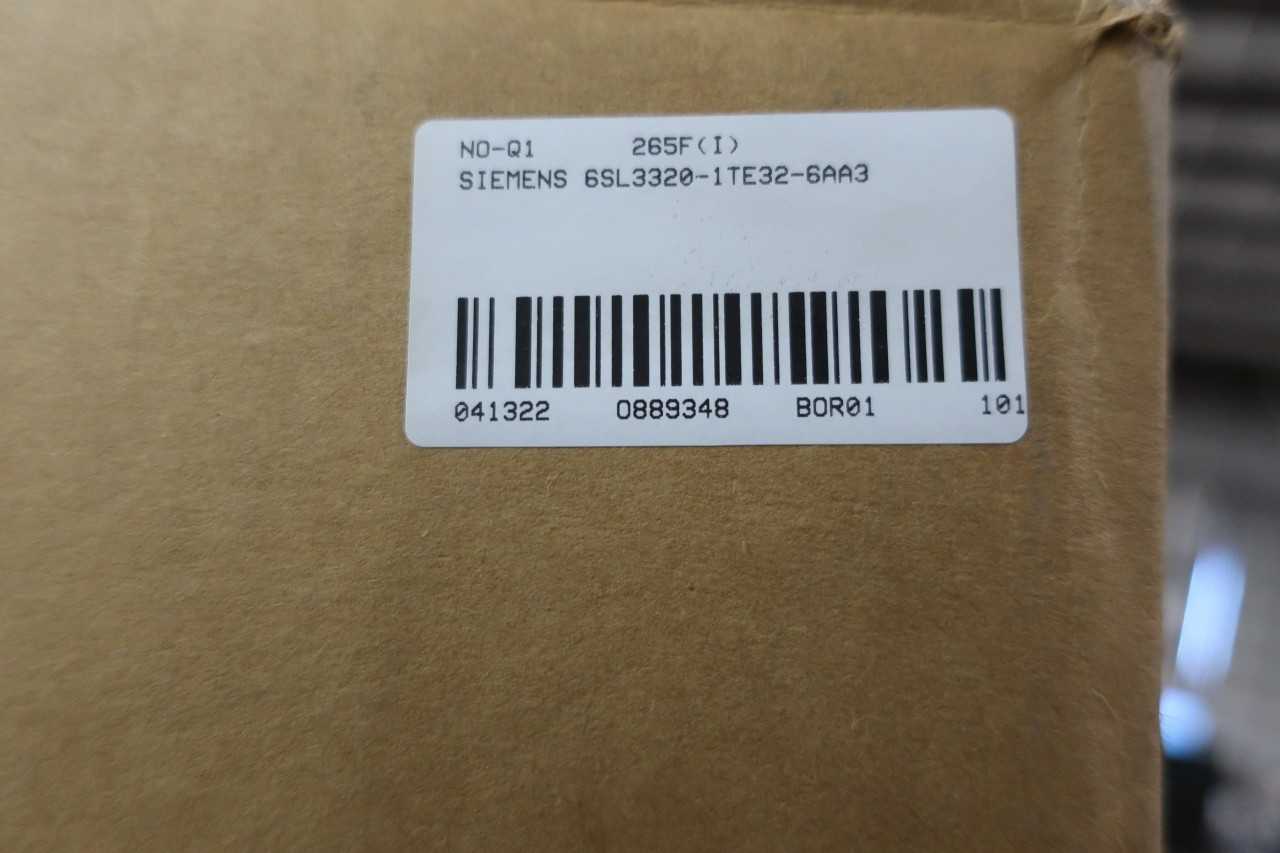 SIEMENS 6SL3320-1TE32-6AA3 SINAMICS S120 VFD MOTOR MODULE 480V-AC 132KW - ELECTRIC MOTORS