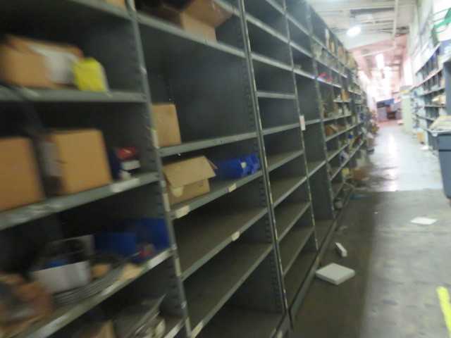 All Metal shelving in these pictures, no pallet racks, (lot) - MISCELLANEOUS