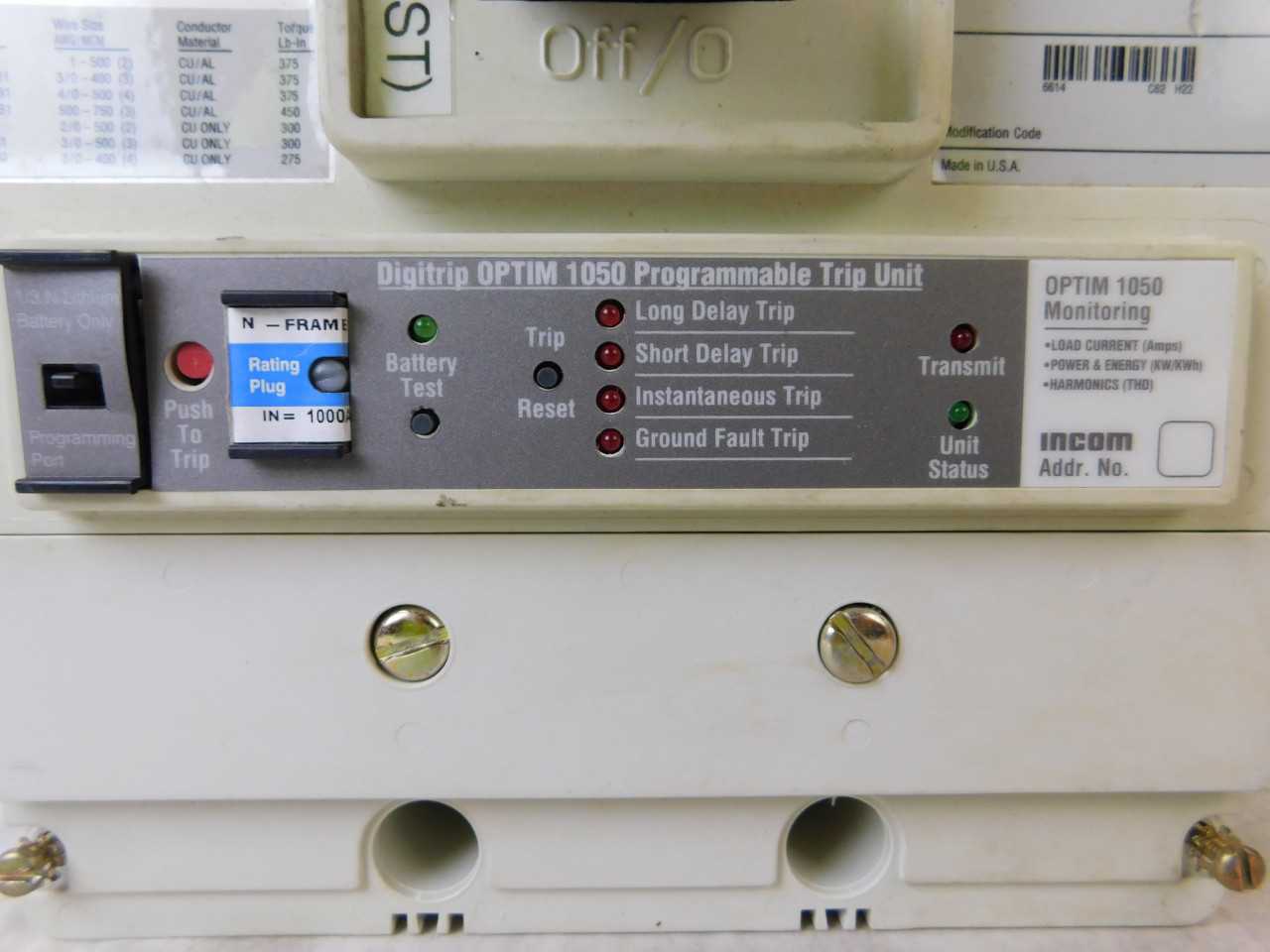 - Quantity of 1 - Eaton CND3800T106W - MCCB - VALVES