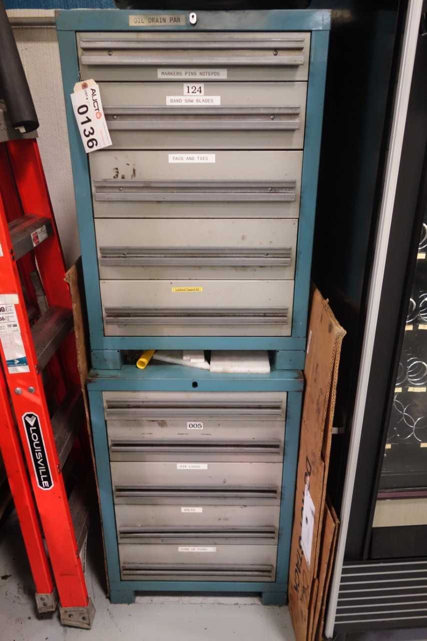 2x tool cabinets with contents - INDUSTRIAL PARTS