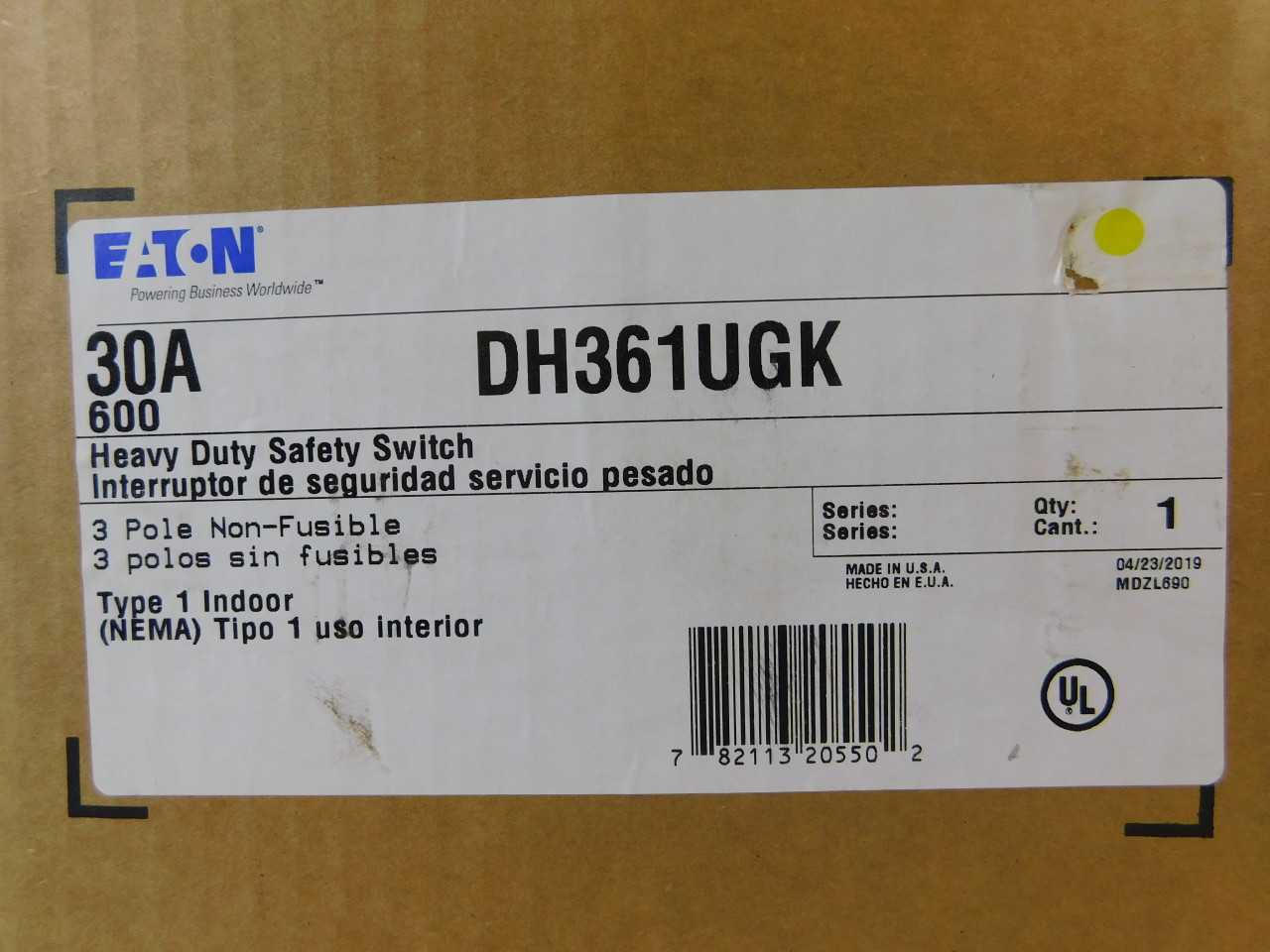 Quantity of 10x DH361UGK Switches - ELECTRICAL COMPONENTS