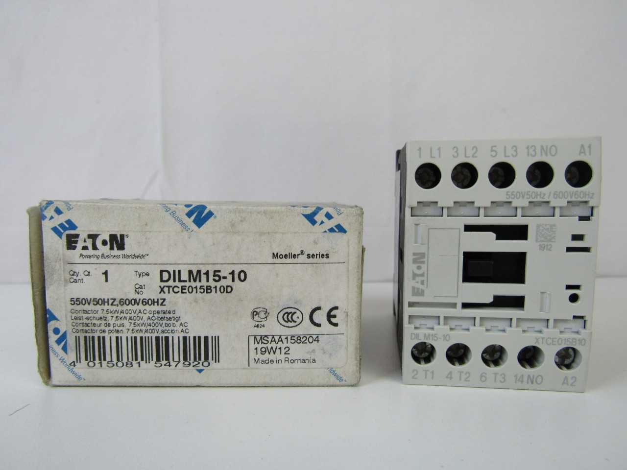 Quantity of 19x XTCE015B10D Contactors - CONTACTORS