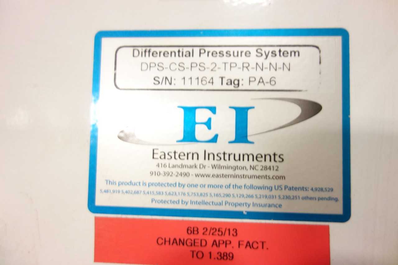 1 PALLET OD ASSORTED EASTERN INSTRUMENTS DIFFERENTIAL PRESSURE SYSTEM - ELECTRICAL COMPONENTS