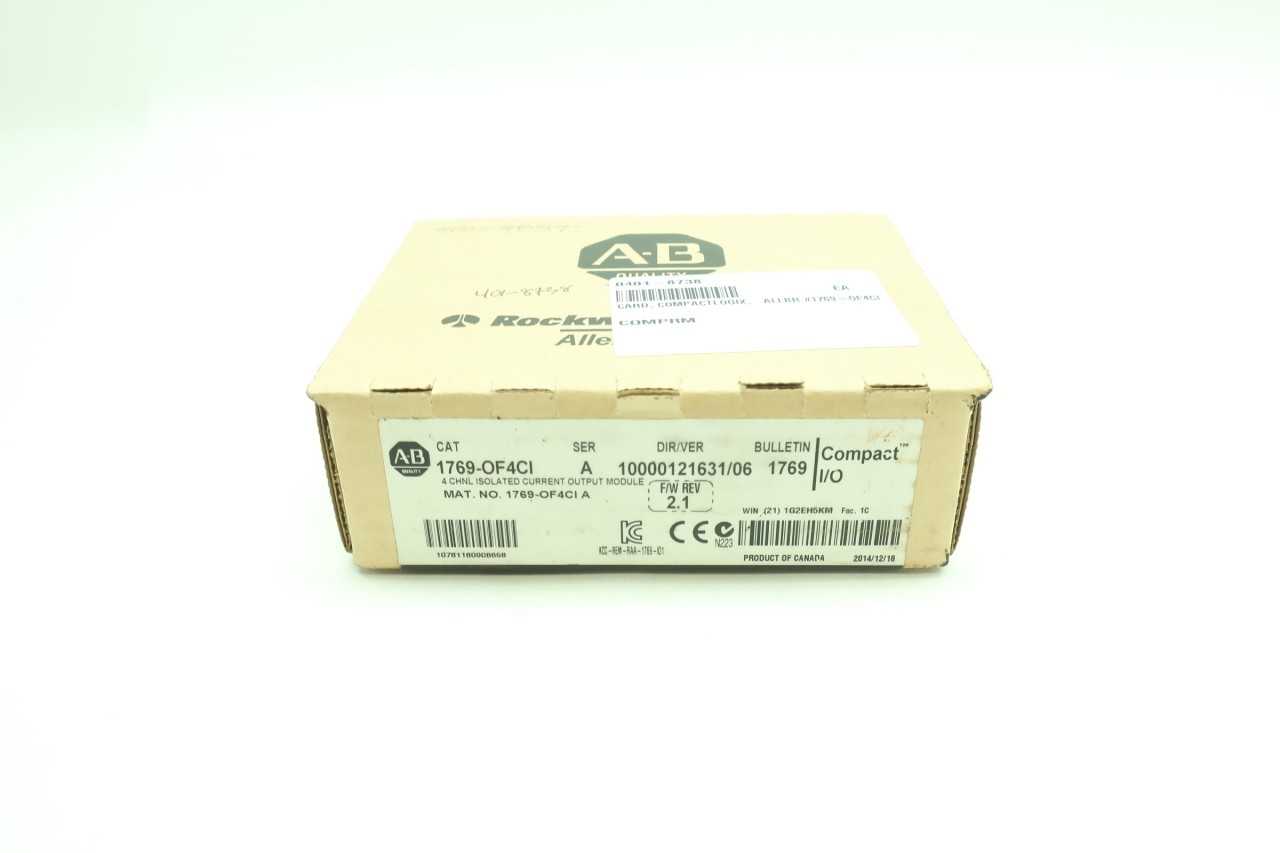 NEW ALLEN BRADLEY 1769-OF4CI COMPACT I/O 4CH ISOLATED OUTPUT MODULE - AUTOMATION & CONTROLS