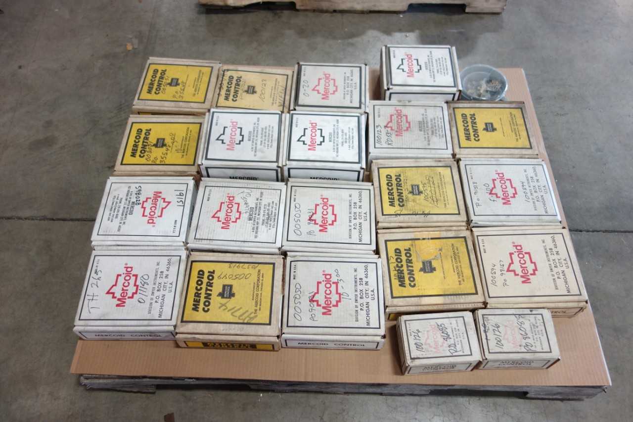 1 PALLET OF MERCOID MERCURY SWITCHES - ELECTRICAL COMPONENTS