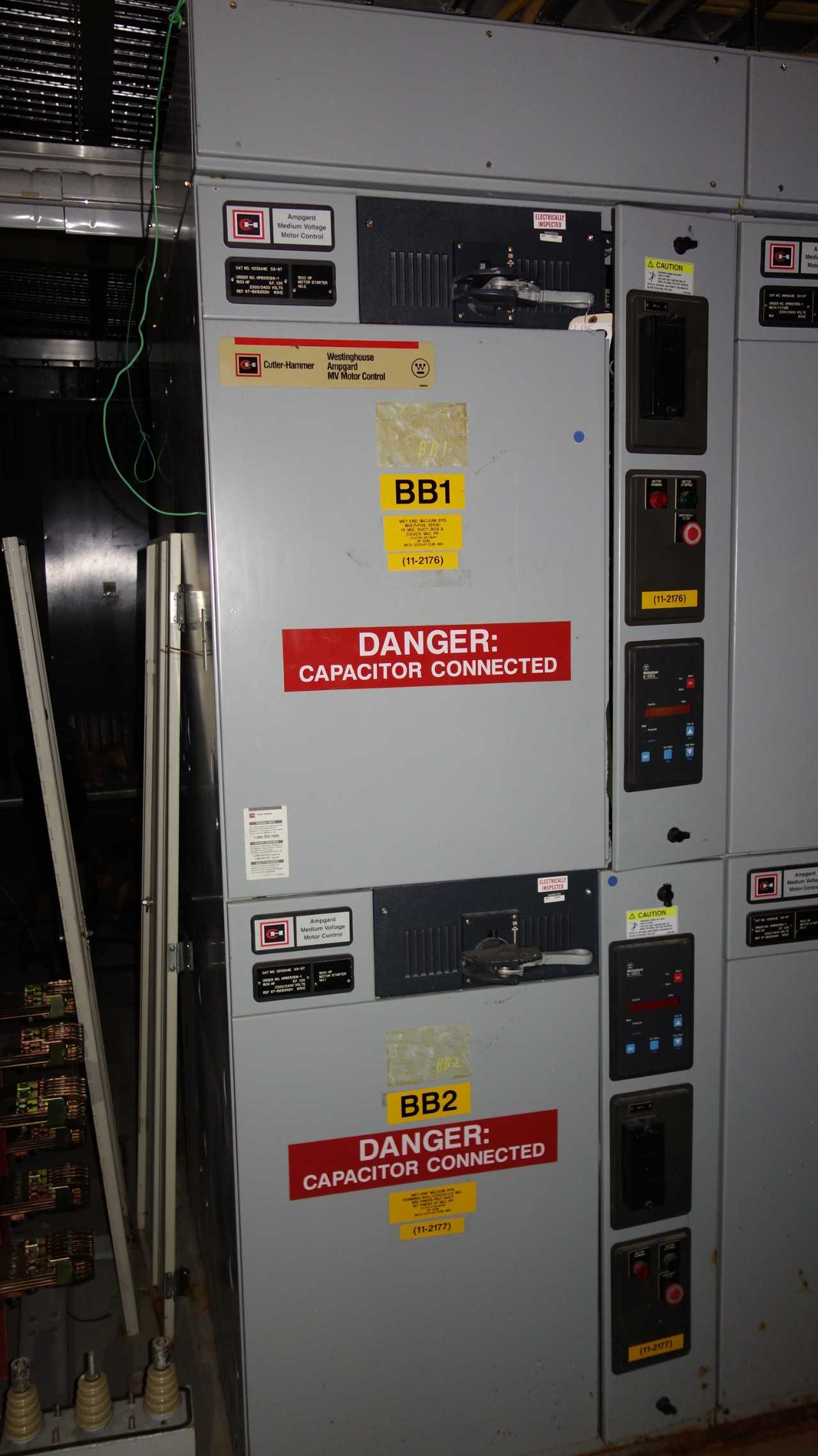CUTLER HAMMER AMPGARD SJA25VW430 SWITCHGEAR (INCLUDES 2X SJA25VW430 CONTACTORS) - SWITCHGEAR