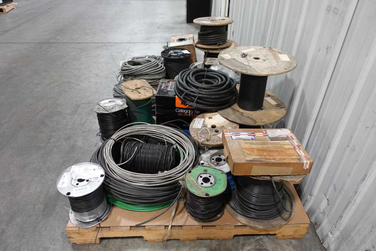 2 PALLETS OF INSULATED WIRE - ELECTRICAL COMPONENTS