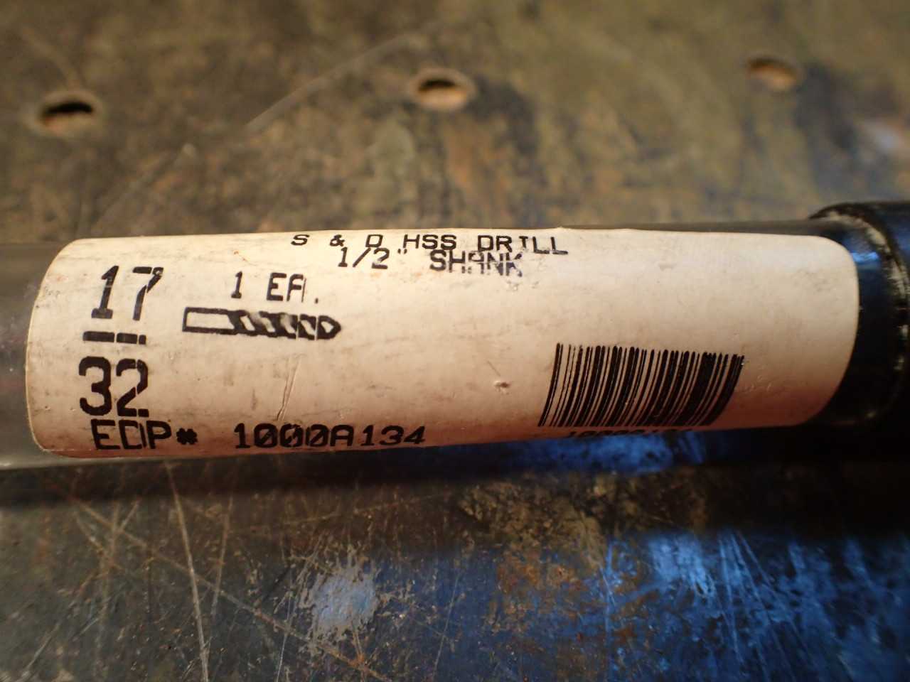 Drillco Silver & Deming S&D Nitro Reduced Shank Drill Bit: 17/32" Dia 1/2" Shank - MACHINING EQUIPMENT PARTS