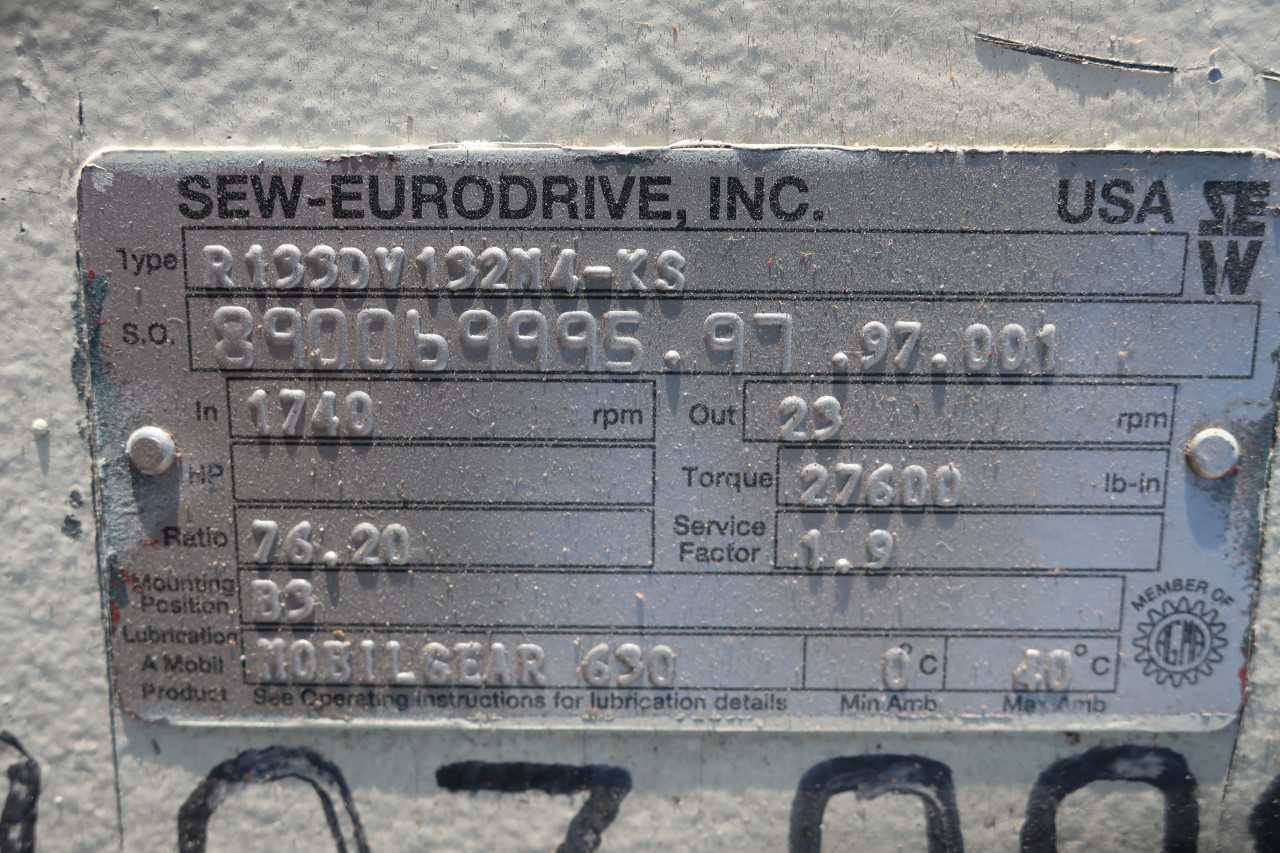 SEW-EURO DRIVE R133DV132N4-KS 76.20:1 1740RPM - GEAR REDUCERS