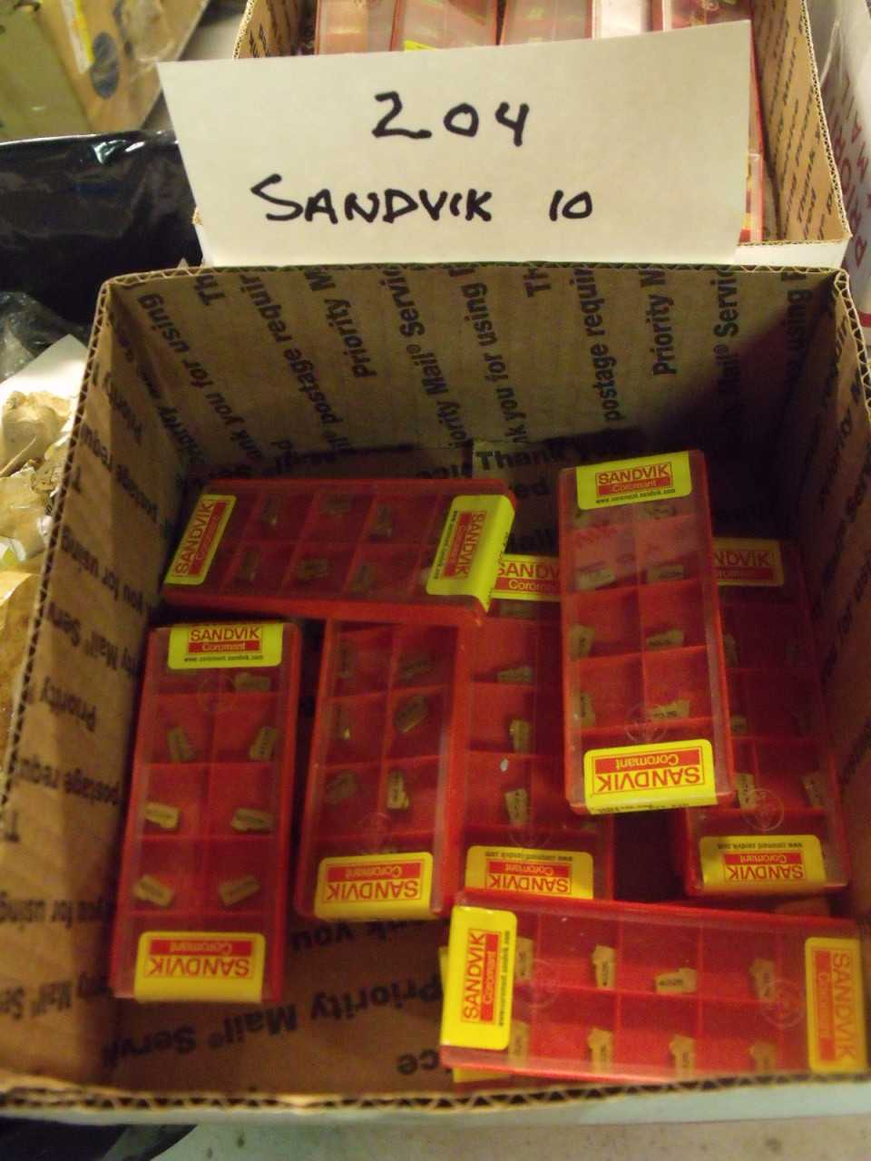 New Sandvik Carbide Inserts 10 Boxes - MISCELLANEOUS