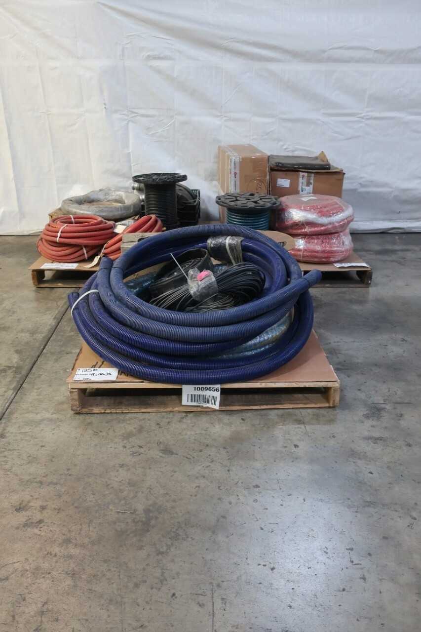 3 PALLETS OF ASSORTED FLEXIBLE HOSES AND TUBING - HAND TOOLS