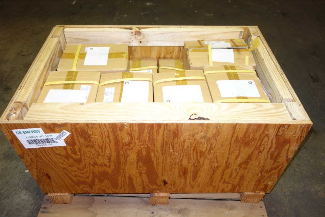 CRATE OF GENERAL ELECTRIC SLOTTED NUT - ELECTRIC MOTORS