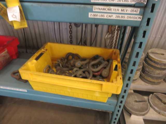 Rigging items, pallet rack and contents - MISCELLANEOUS