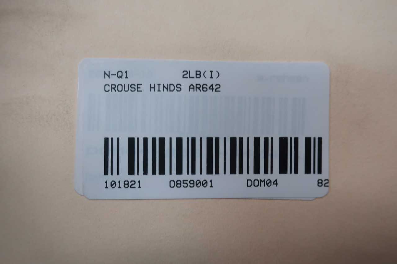 CROUSE HINDS AR642 ARKTITE RECEPTACLE 4P 3W 60A AMP 600V-AC - CIRCUIT BREAKERS