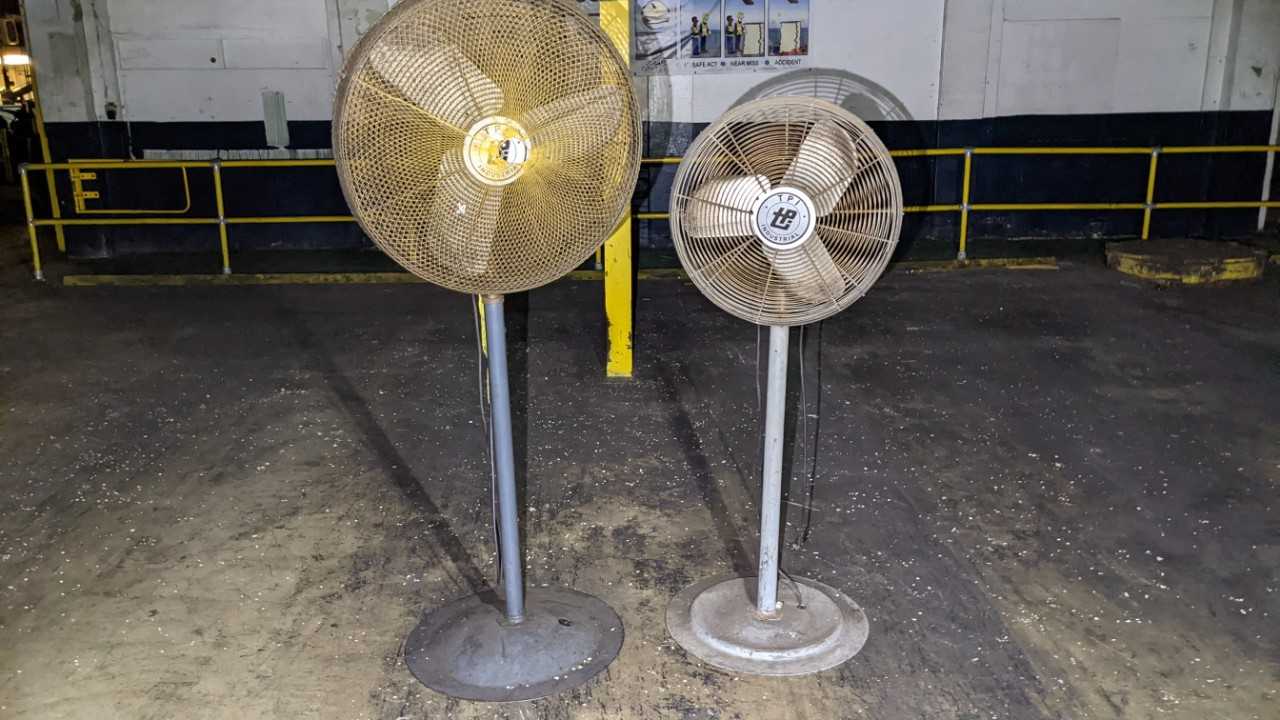 Lot of 2 TPI industrial circulating fan model NSC-243 1/4 Hp - TEMPERATURE CONTROL COMPONENTS