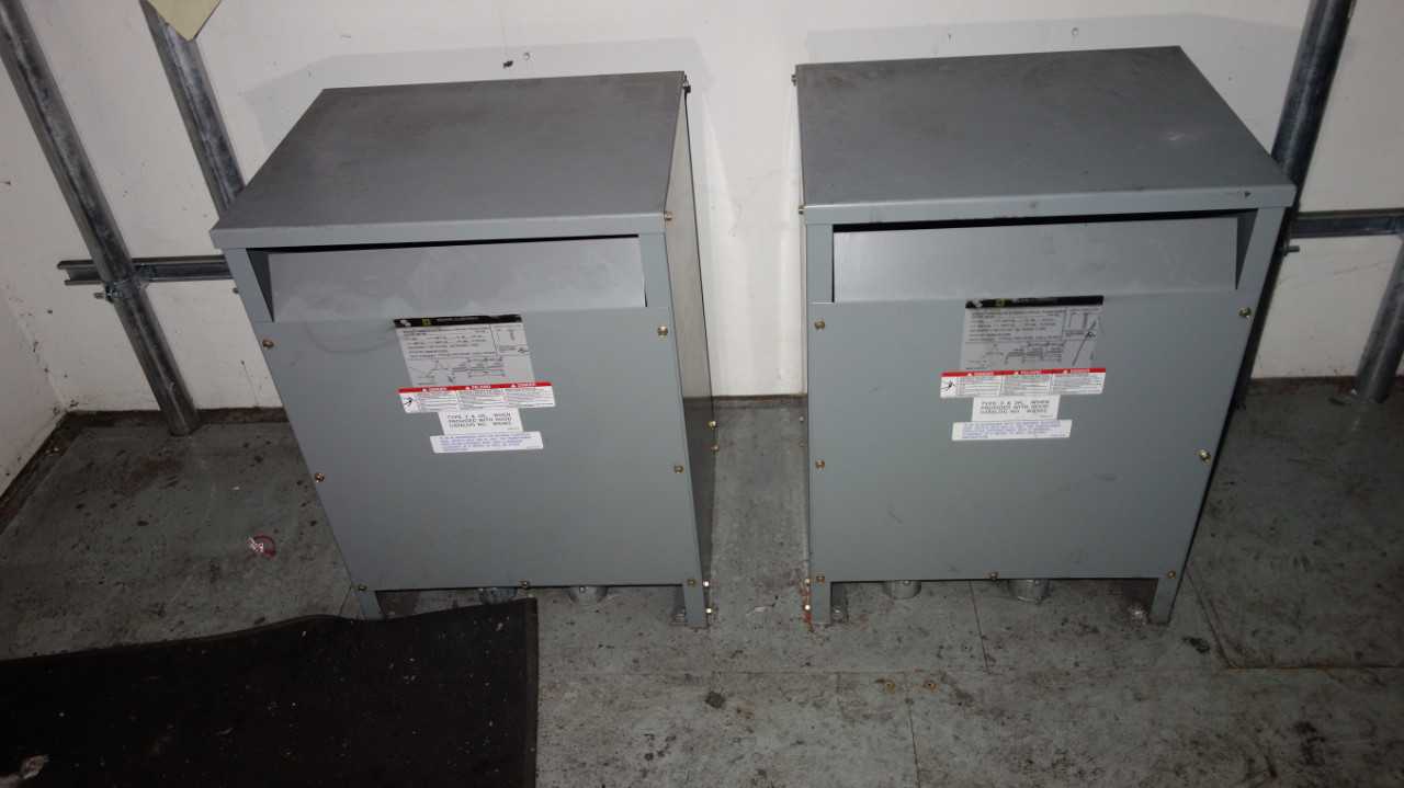 LOT OF 4 SQUARE D 30T76H 30KVA 480V-AC TRANSFORMERS - CONTROL TRANSFORMERS