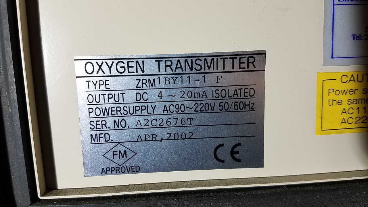 LOT OF 4 ZIRCOMAT ZRM1BY11-1-F OXYGEN ANALYZER - INDUSTRIAL PARTS