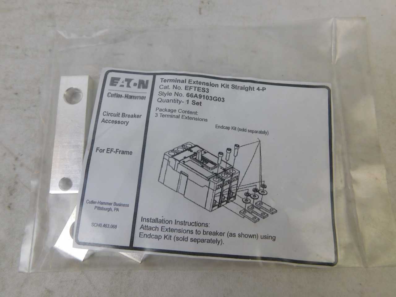 Lot of Qty 113x Eaton EFTES3 MCCB Accy Terminal Extender Kit 3P - ELECTRICAL COMPONENTS