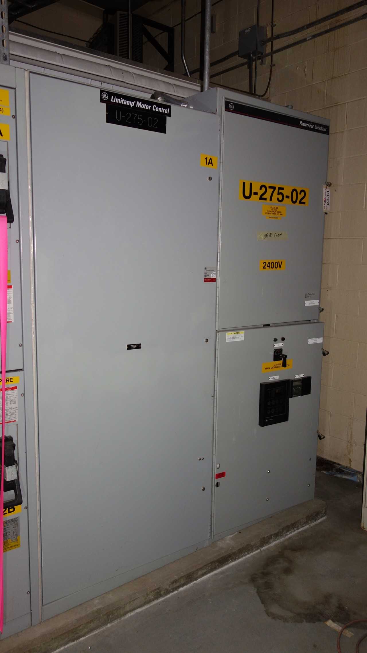 2X SECTIONS GE POWER VAC SWITCHGEAR PANELS - AUTOMATION & CONTROLS
