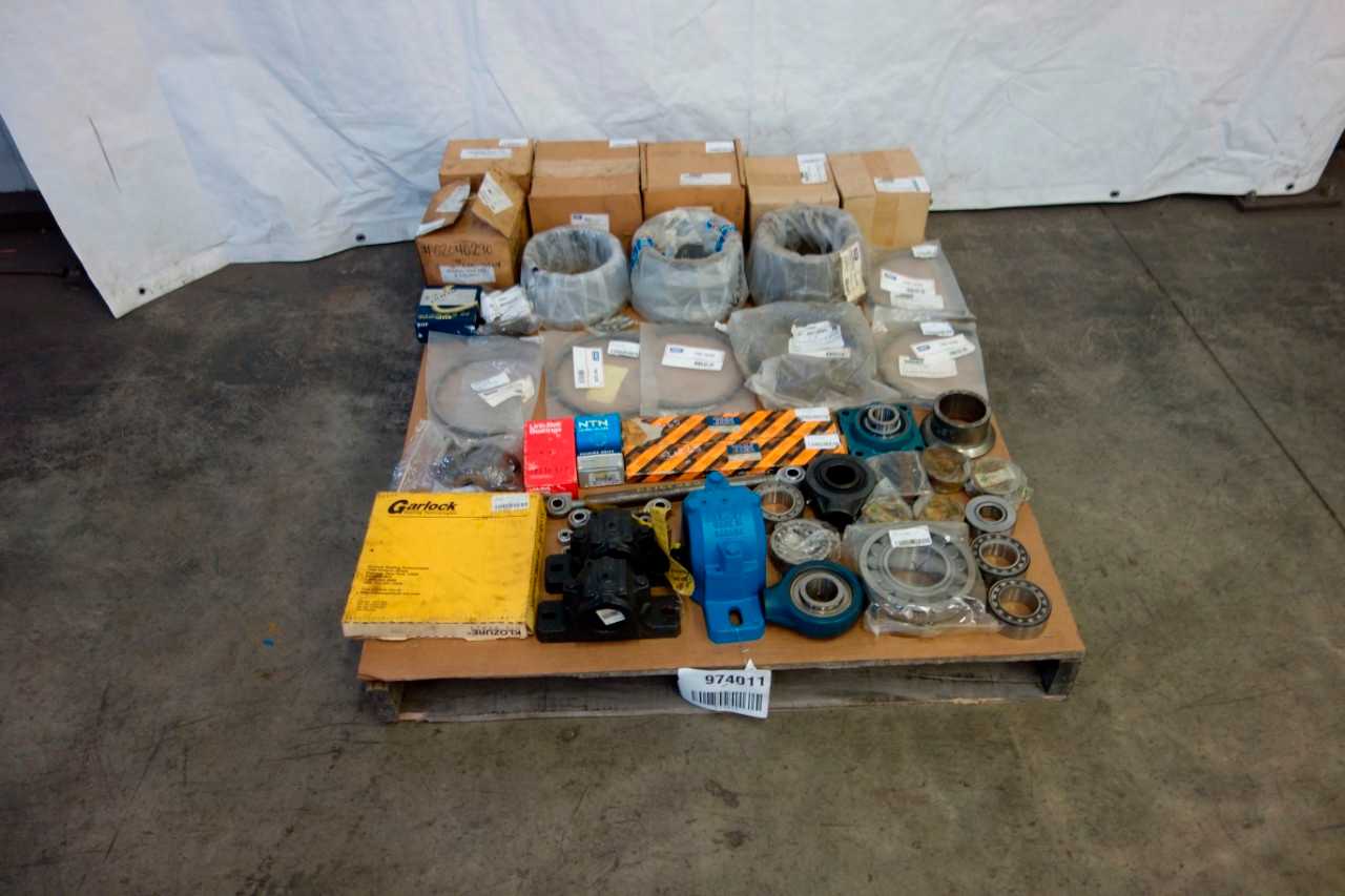 1 PALLET OF ASSORTED BEARING PARTS AND ACCESSORIES - BEARINGS