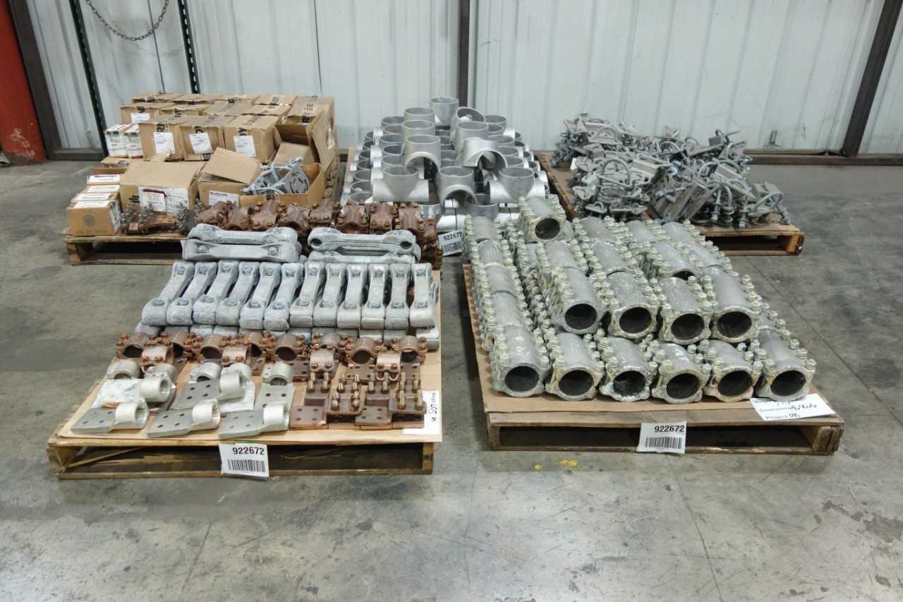 5 PALLETS OF ASSORTED CONDUIT CONNECTORS AND FITTINGS - ELECTRICAL COMPONENTS