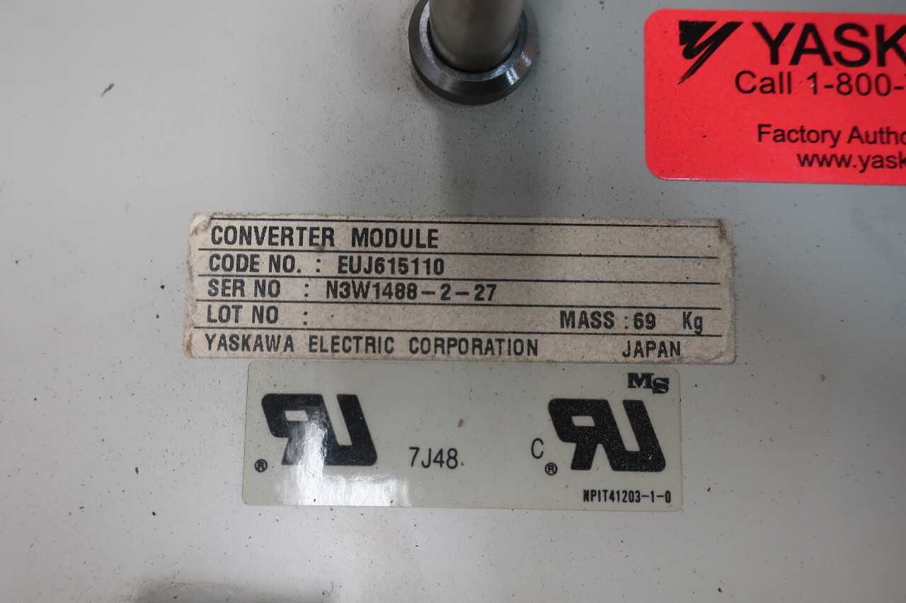 YASKAWA CONVERTER MODULE DRIVE - AUTOMATION & CONTROLS