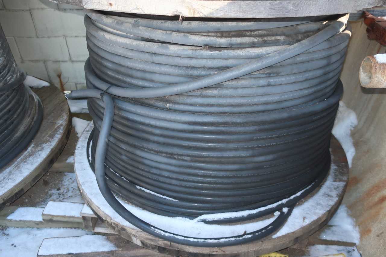 2 SPOOLS OF ASSORTED INSULATED CABLE-WIRE - ELECTRICAL COMPONENTS