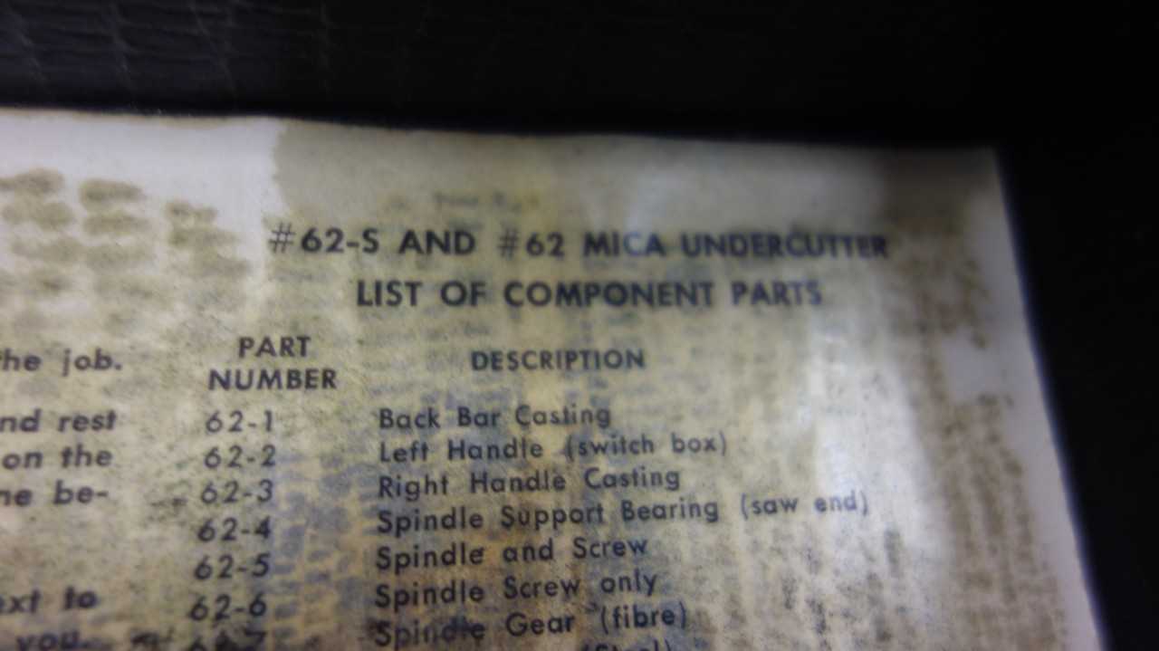 LOT OF 2 HULLHORST TOOLS 62-S MICA UNDERCUTTER - ELECTRIC POWER TOOLS